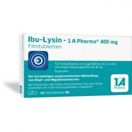 IBU-LYSIN 1A Pharma 400 mg Filmtabletten 10 St.
