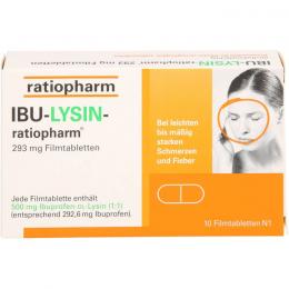 IBU-LYSIN-ratiopharm 293 mg Filmtabletten 10 St.