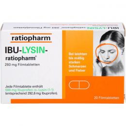 IBU-LYSIN-ratiopharm 293 mg Filmtabletten 20 St.
