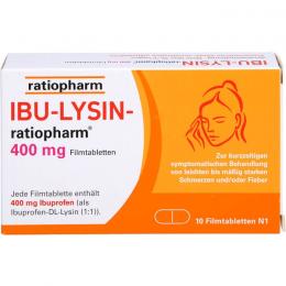 IBU-LYSIN-ratiopharm 400 mg Filmtabletten 10 St.