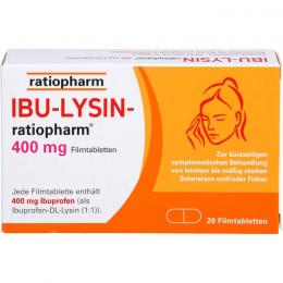 IBU-LYSIN-ratiopharm 400 mg Filmtabletten 20 St.
