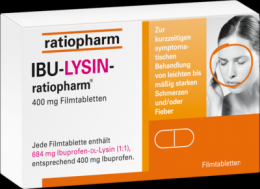 IBU-LYSIN-ratiopharm 400 mg Filmtabletten 50 St