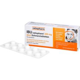 IBU-RATIOPHARM 200 mg akut Schmerztbl.Filmtabl. 10 St.