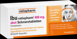 IBU-RATIOPHARM 400 mg akut Schmerztbl.Filmtabl. 50 St