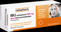 IBU-RATIOPHARM 400 mg akut Schmerztbl.Filmtabl. 50 St