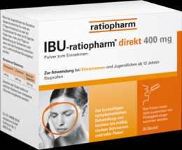 IBU-RATIOPHARM direkt 400 mg Pulver zum Einnehmen 20 St