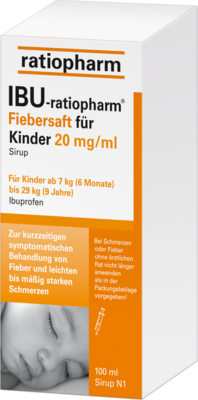 IBU-RATIOPHARM Fiebersaft fr Kinder 20 mg/ml 100 ml