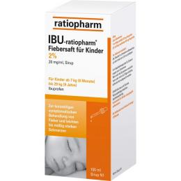 IBU-RATIOPHARM Fiebersaft für Kinder 20 mg/ml 100 ml