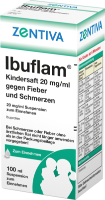 IBUFLAM Kindersaft 20mg/ml gegen Fieber u.Schmerz. 100 ml