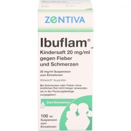 IBUFLAM Kindersaft 20mg/ml gegen Fieber u.Schmerz. 100 ml