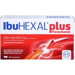 IBUHEXAL plus Paracetamol 200 mg/500 mg Filmtabl. 20 St.