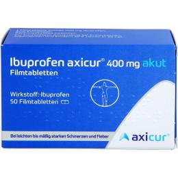 IBUPROFEN axicur 400 mg akut Filmtabletten 50 St.