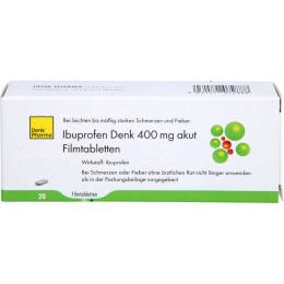 IBUPROFEN Denk 400 mg akut Filmtabletten 20 St.