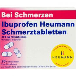 IBUPROFEN Heumann Schmerztabletten 400 mg 20 St.
