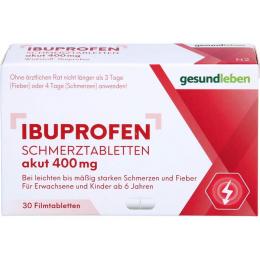 IBUPROFEN Schmerztabletten 400 mg Filmtabletten 30 St.