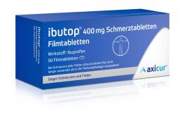 Ein aktuelles Angebot für Ibutop 400mg Schmerztabletten 50 St Filmtabletten Kopfschmerzen & Migräne - jetzt kaufen, Marke axicorp Pharma GmbH - Geschäftsbereich OTC (Axicur).