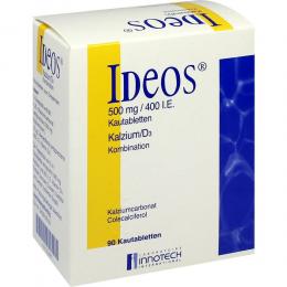 IDEOS 500 mg/400 Kautabletten internationale Einheit 90 St Kautabletten