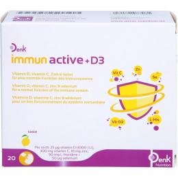 IMMUN ACTIVE+D3 Denk Pulver 20 St. (40 g)