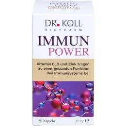 IMMUN POWER Dr.Koll Vitamin C+Vitamin D+Zink Kaps. 60 St. (37,9 g)