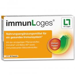 Ein aktuelles Angebot für immunLoges® 60 St Kapseln Immunsystem stärken - jetzt kaufen, Marke Dr. Loges + Co. GmbH.