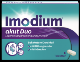 IMODIUM akut Duo 2 mg/125 mg Tabletten 6 St