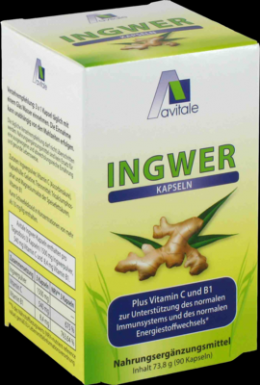 INGWER 500 mg Kapseln+Vitamin B1+C 74 g
