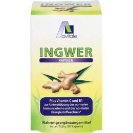 INGWER 500 mg Kapseln+Vitamin B1+C 90 St. (74 g)