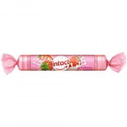 INTACT Traubenz. Erdbeere Joghurt Rolle 40 g Bonbons