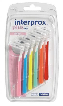 INTERPROX plus Blister Mix farbl.sort.Interdentalb 6 St Zahnbürste