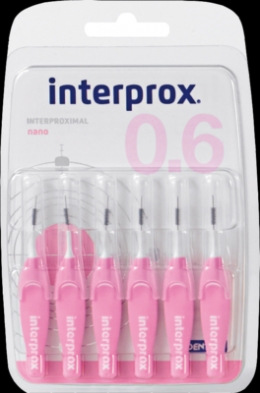 INTERPROX reg nano rosa Interdentalbrste Blister 6 St