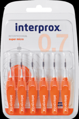 INTERPROX reg super micro orange Interdentalb.Blis 6 St