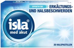 Ein aktuelles Angebot für isla med akut Pastillen 20 St Pastillen Halsschmerzen - jetzt kaufen, Marke Engelhard Arzneimittel.