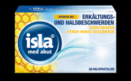 ISLA MED akut Zitrus-Honig Pastillen 50 St