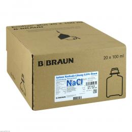 Isotone Kochsalz-Lösung 0,9% Braun Ecoflac plus 20 X 100 ml Infusionslösung