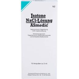 ISOTONE NaCl-Lösung ASmedic Injektionslsg.Amp. 50 ml