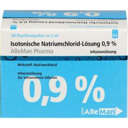 ISOTONISCHE NaCl 0,9% DELTAMEDICA Inf.-Lsg.Pl.Amp. 100 ml