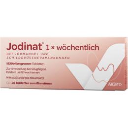 JODINAT 1x wöchentlich 1530 Mikrogramm Tabletten 28 St.