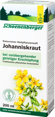 JOHANNISKRAUT SAFT Schoenenberger 200 ml