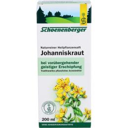 JOHANNISKRAUT SAFT Schoenenberger 200 ml