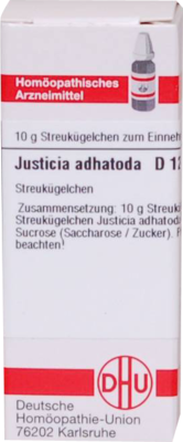 JUSTICIA adhatoda D 12 Globuli 10 g