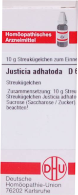 JUSTICIA adhatoda D 6 Globuli 10 g