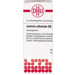 JUSTICIA adhatoda D 6 Globuli 10 g