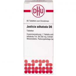 JUSTICIA adhatoda D 6 Tabletten 80 St.
