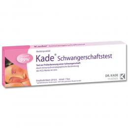 Ein aktuelles Angebot für Kade Schwangerschaftstest 1 St Test Schwangerschaft & Stillzeit - jetzt kaufen, Marke Dr. Kade Pharmazeutische Fabrik GmbH.