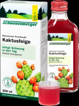 KAKTUSFEIGE Saft Bio Schoenenberger 200 ml
