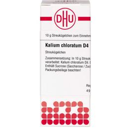 KALIUM CHLORATUM D 4 Globuli 10 g