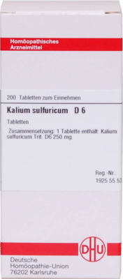 KALIUM SULFURICUM D 6 Tabletten 200 St