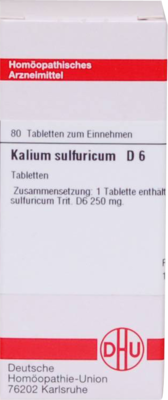 KALIUM SULFURICUM D 6 Tabletten 80 St