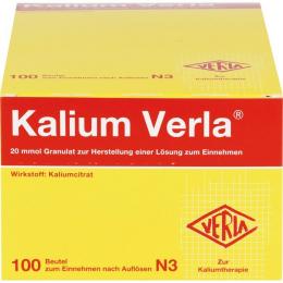 KALIUM VERLA Granulat Btl. 100 St.