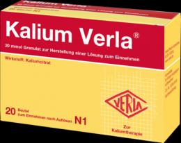 KALIUM VERLA Granulat Btl. 20 St